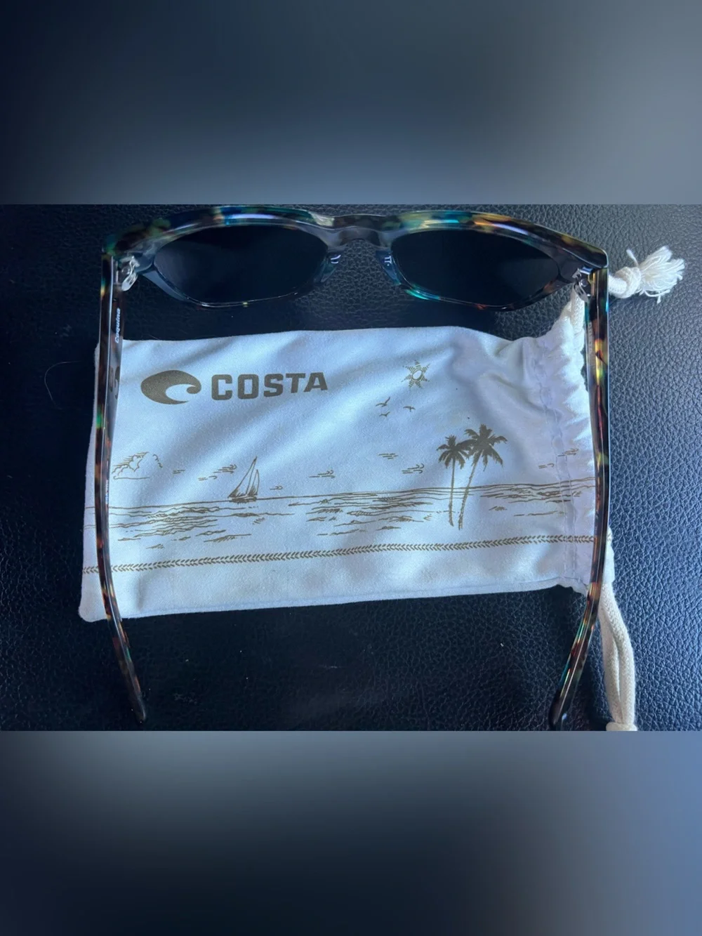 Women's Costa Sunglasses- Coquina tortoise blue/green